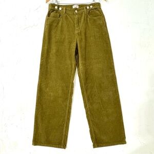 Vintage Olive Wide Leg Pants